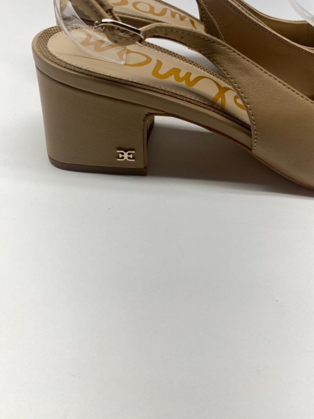Sam Edelman Womens Terra Soft Beige Leather Slingback Pump Sz 11 - Picture 6 of 10